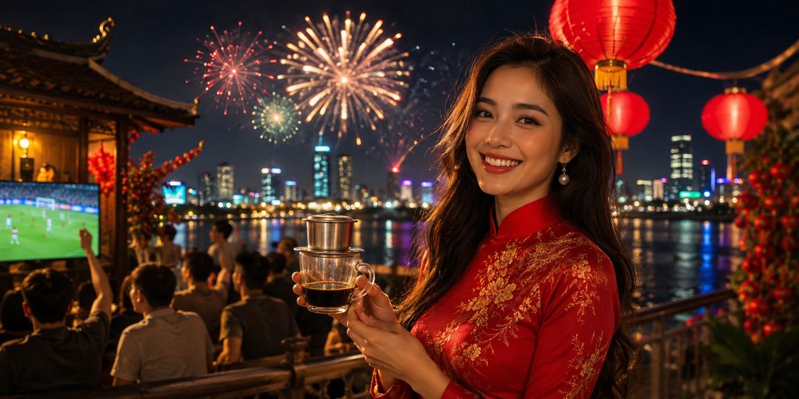 Khung cảnh cá cược casino và thể thao sôi động về đêm tại Việt Nam với ánh đèn neon